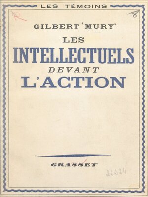 cover image of Les intellectuels devant l'action